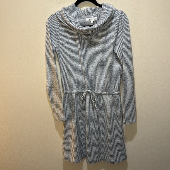 Lou & Grey for LOFT Cowl-Neck Drawstring Dress Size XS - Picture 2 of 6
